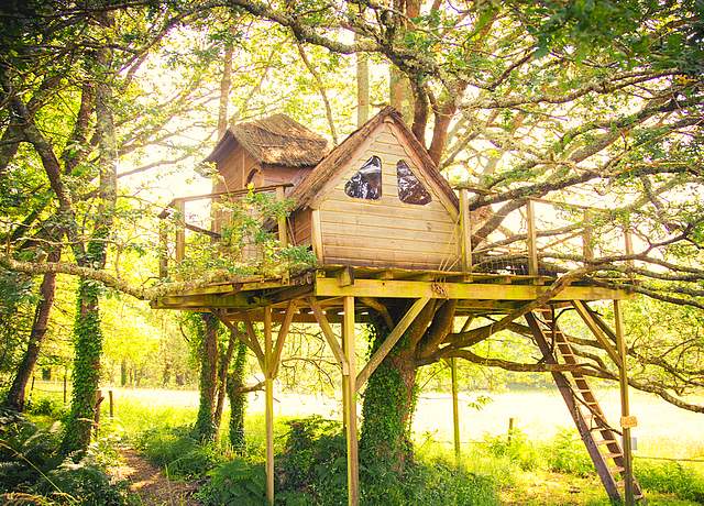 Dormir dans une cabane dans les arbres proche de Nantes à Dihan Evasion