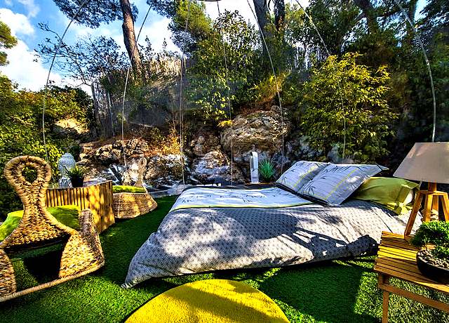 Dormir dans une bulle à Marseille à Attrap'Rêves Allauch