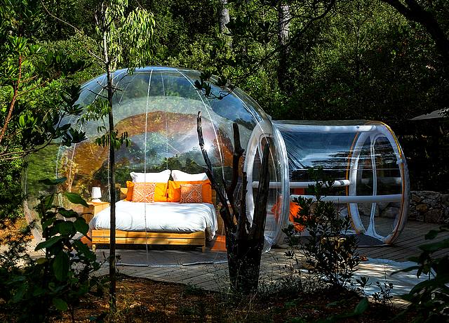 Dormir dans une bulle sur Marseille aux Bulles des Bois